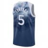NBA Mænd Trøje Minnesota Timberwolves Anthony Edwards 5 2023-24 Nike City Edition Blå Swingman